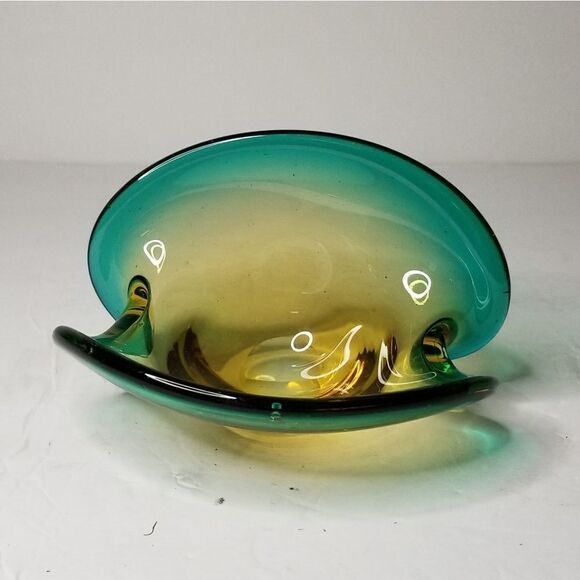 Vintage Seguso Murano Art Glass Shell Bowl Ashtray, Circa 1960s - Picture 4 of 7